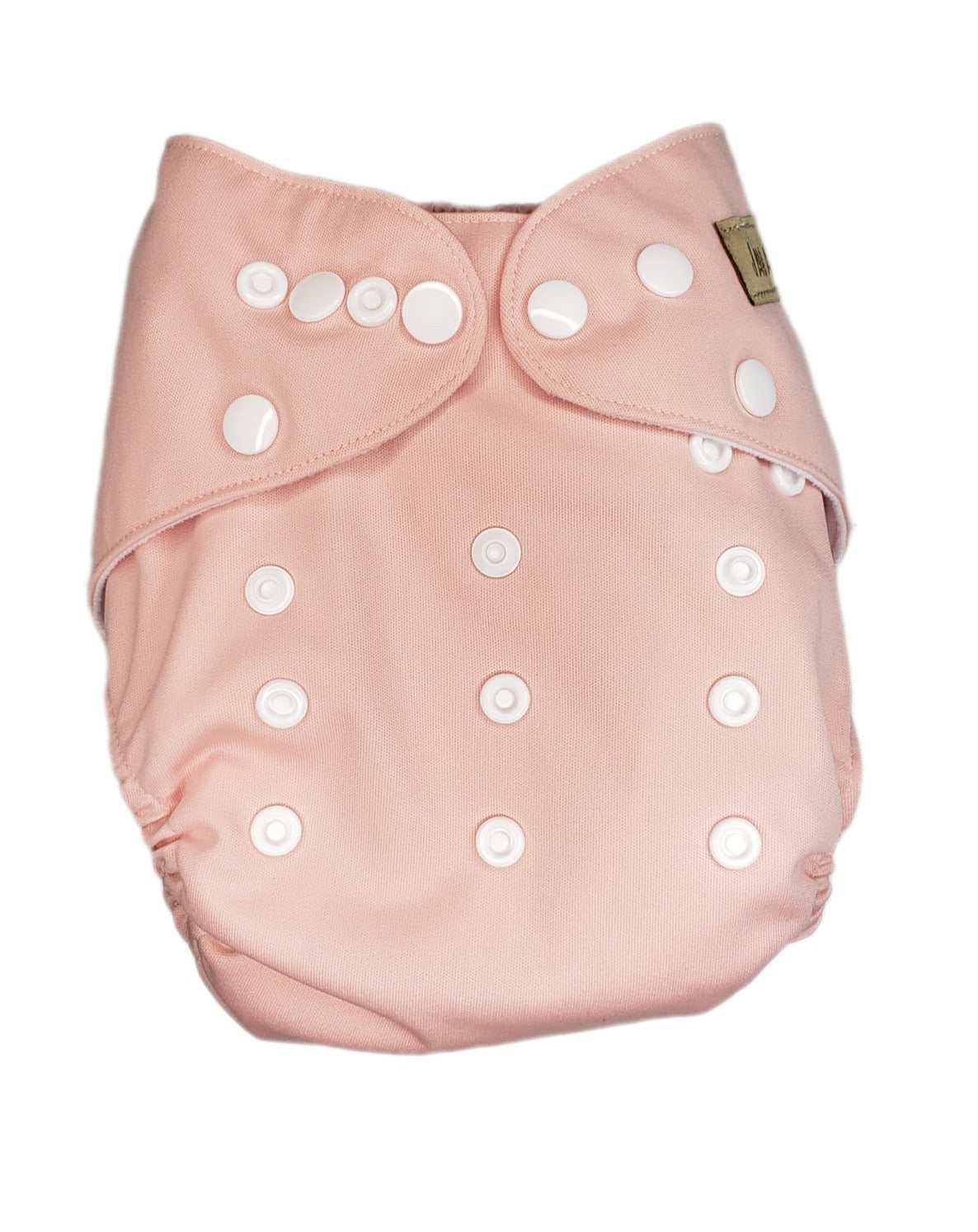 Couche en tissu rose simple Janafébaby avec insert en bambou à quatre épaisseurs