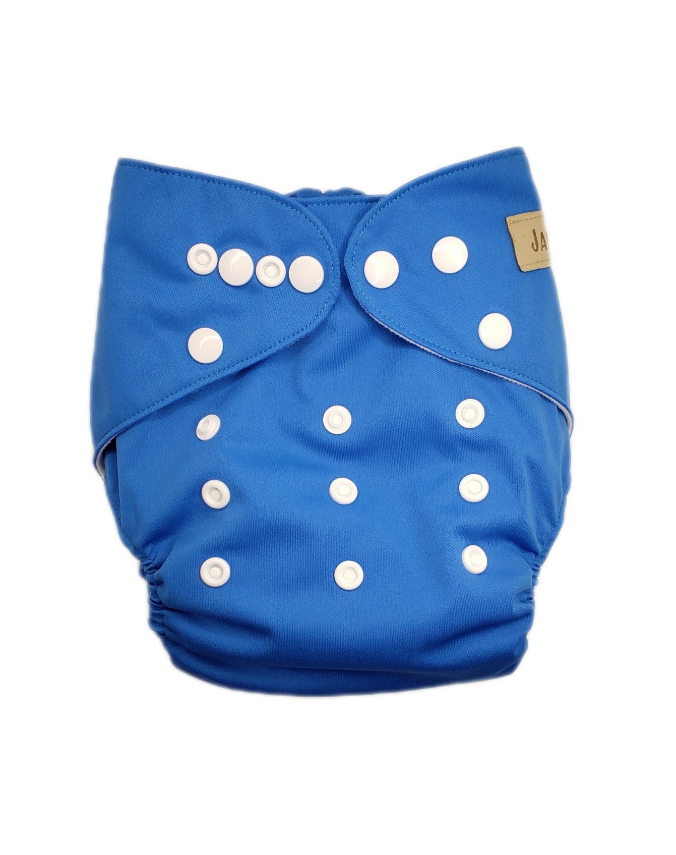 Janafébaby Enkele Blauwe Stoffen Luier met Vierlaagse Bamboe Inzet