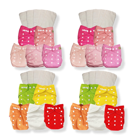 Janafebaby 20 Pack Reusable Cloth Diapers