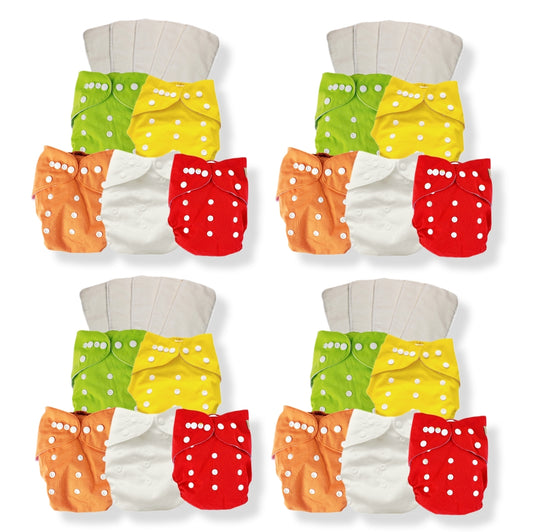 Janafebaby 20 Pack Reusable Cloth Diapers