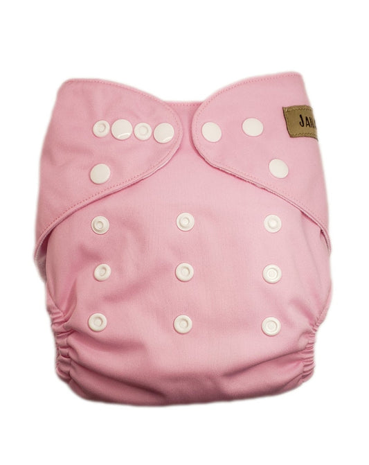 Janafébaby Enkele Roze Stoffen Luier met Vierlaagse Inzet